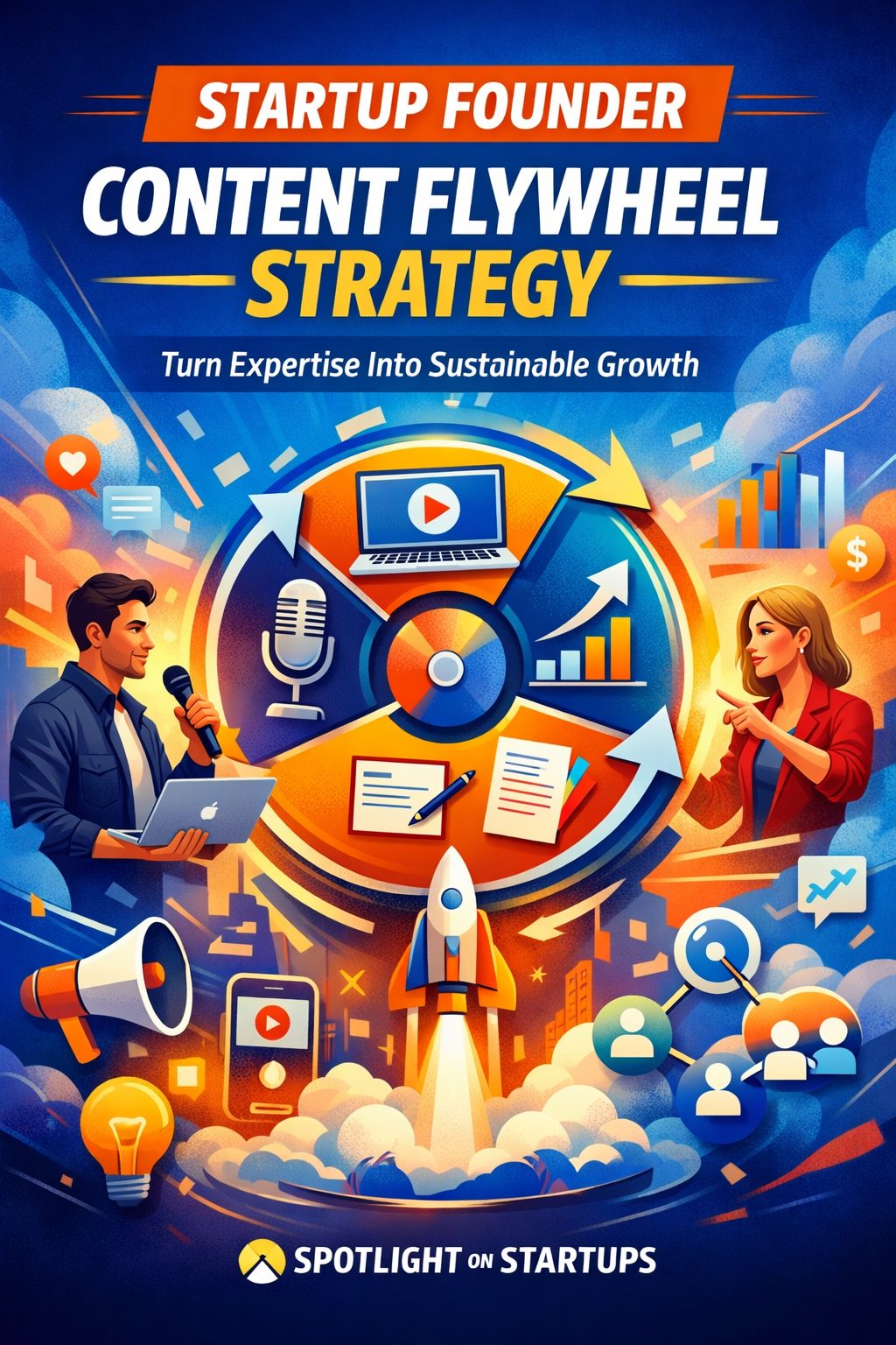 Startup Founder Content Flywheel Strategy: How to Turn Expertise Into Sustainable Growth With Spotlight on Startups