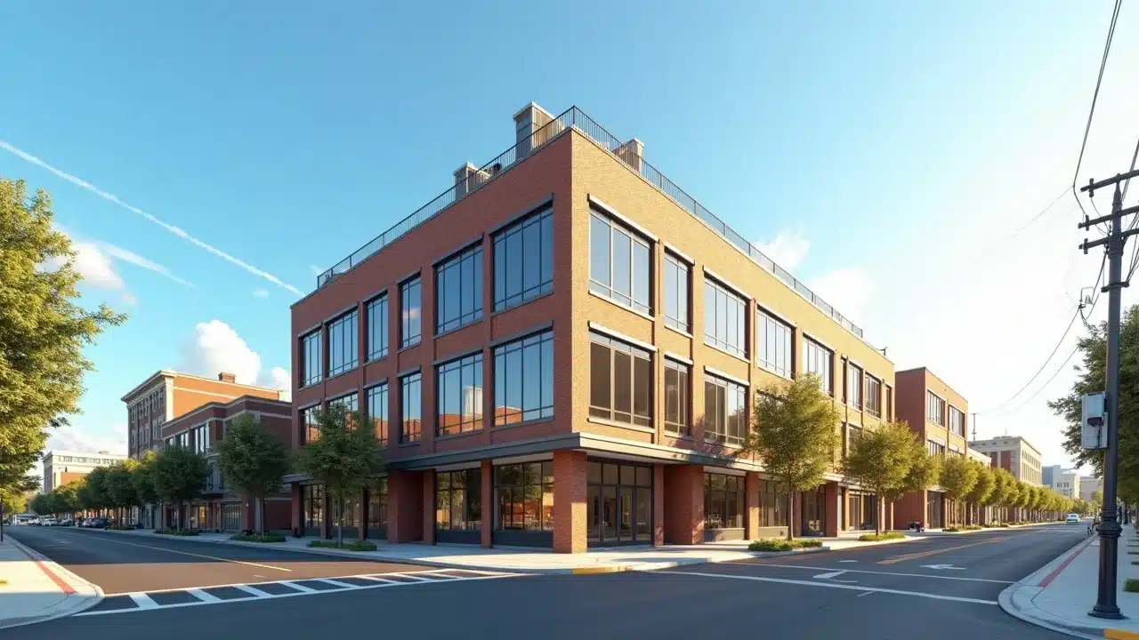 Virginia commercial building rooftop HVAC units managing intense summer heat