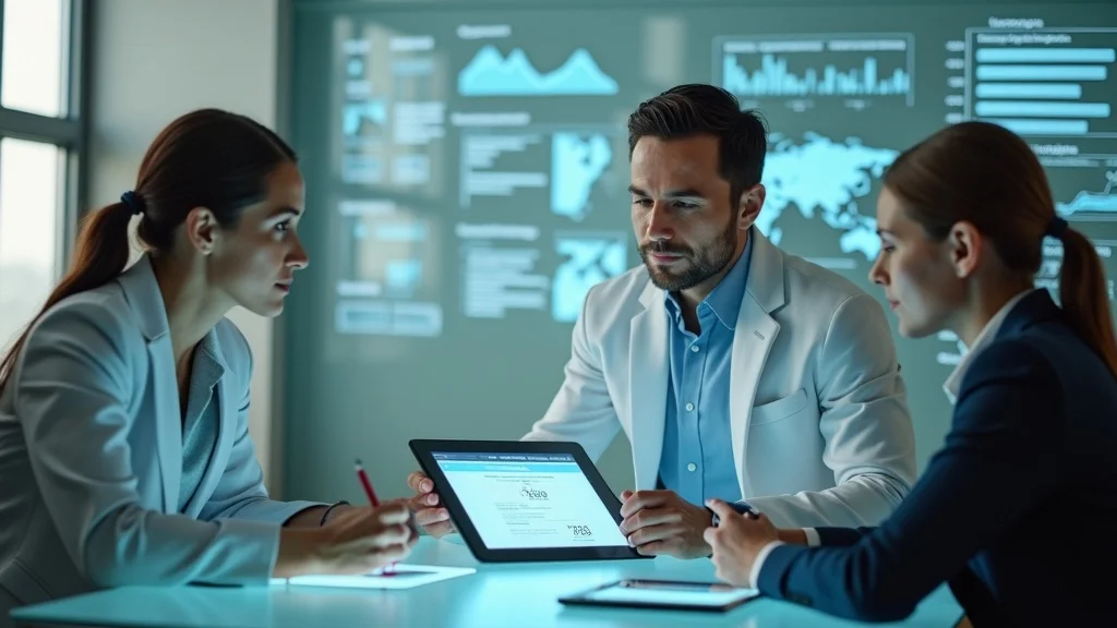 Legal technology revolution — Legal analysts reviewing AI case summaries on tablets, domain-specific small language models, 2026 top technology trends