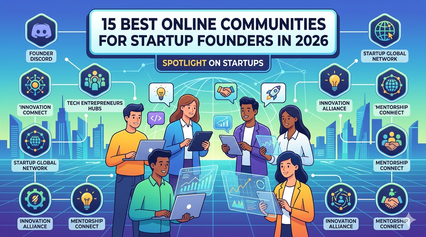 15 Best Online Communities for Startup Founders in 2026
