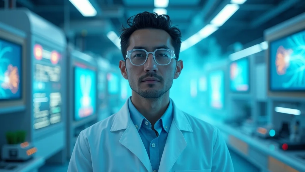 A modern inventor stands in a high-tech laboratory filled with fusion devices and clean energy technology, embodying the spirit of the modern successors to Thomas Edison. The scene is crisp, dynamic, and ultra-realistic, with LED displays and laboratory lighting.