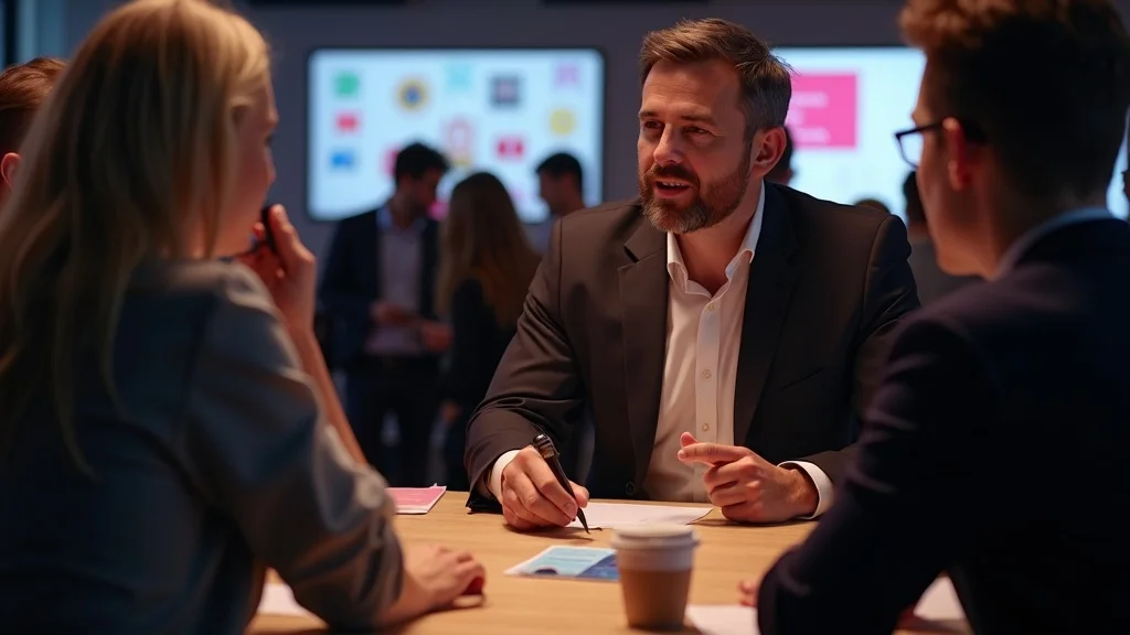 European startup founders networking at a Crowdcube event, showcasing the leading equity crowdfunding site for EU entrepreneurs.