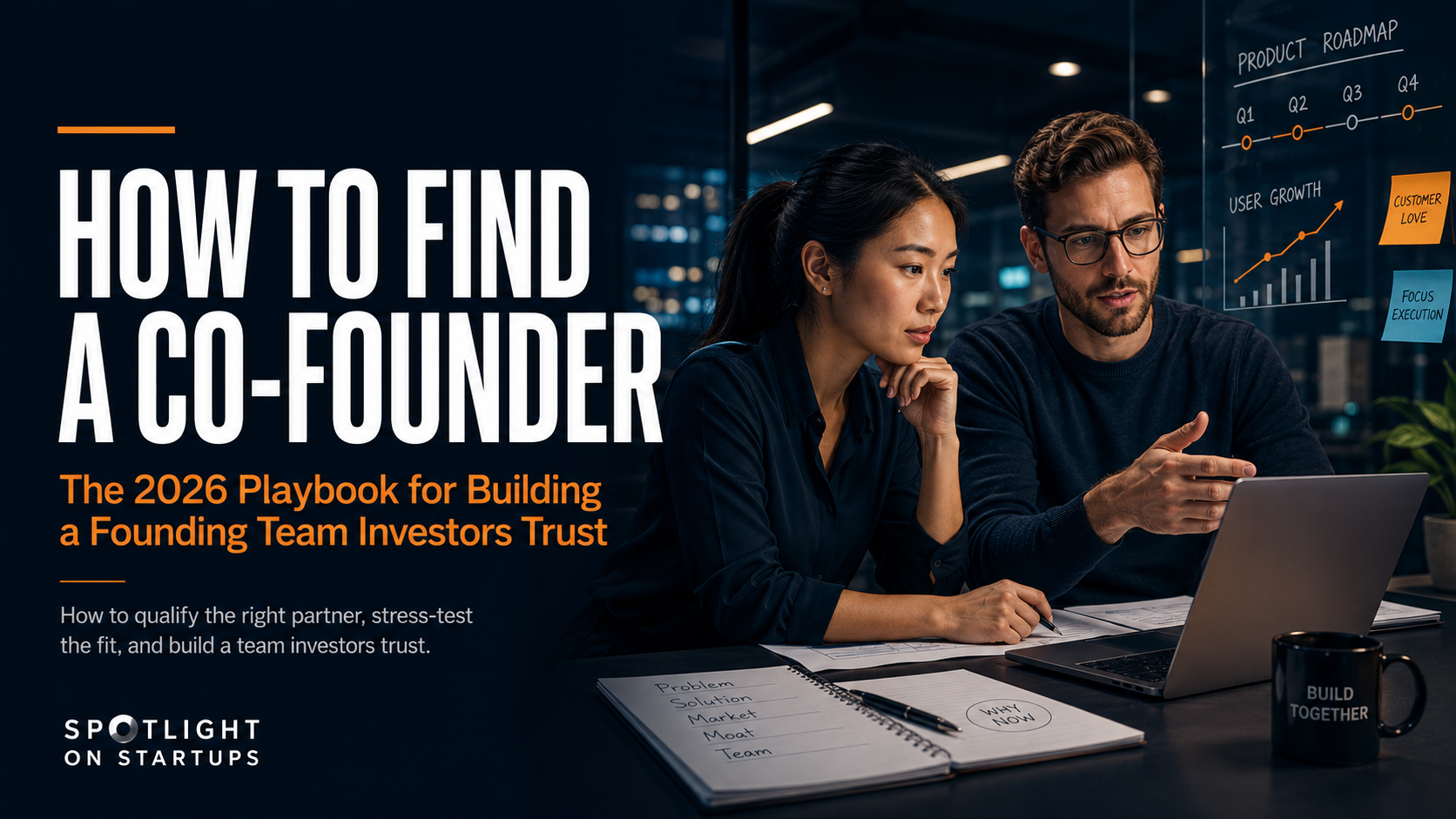 How to Find a Co-Founder: The 2026 Playbook for Building a Founding Team That Investors Trust