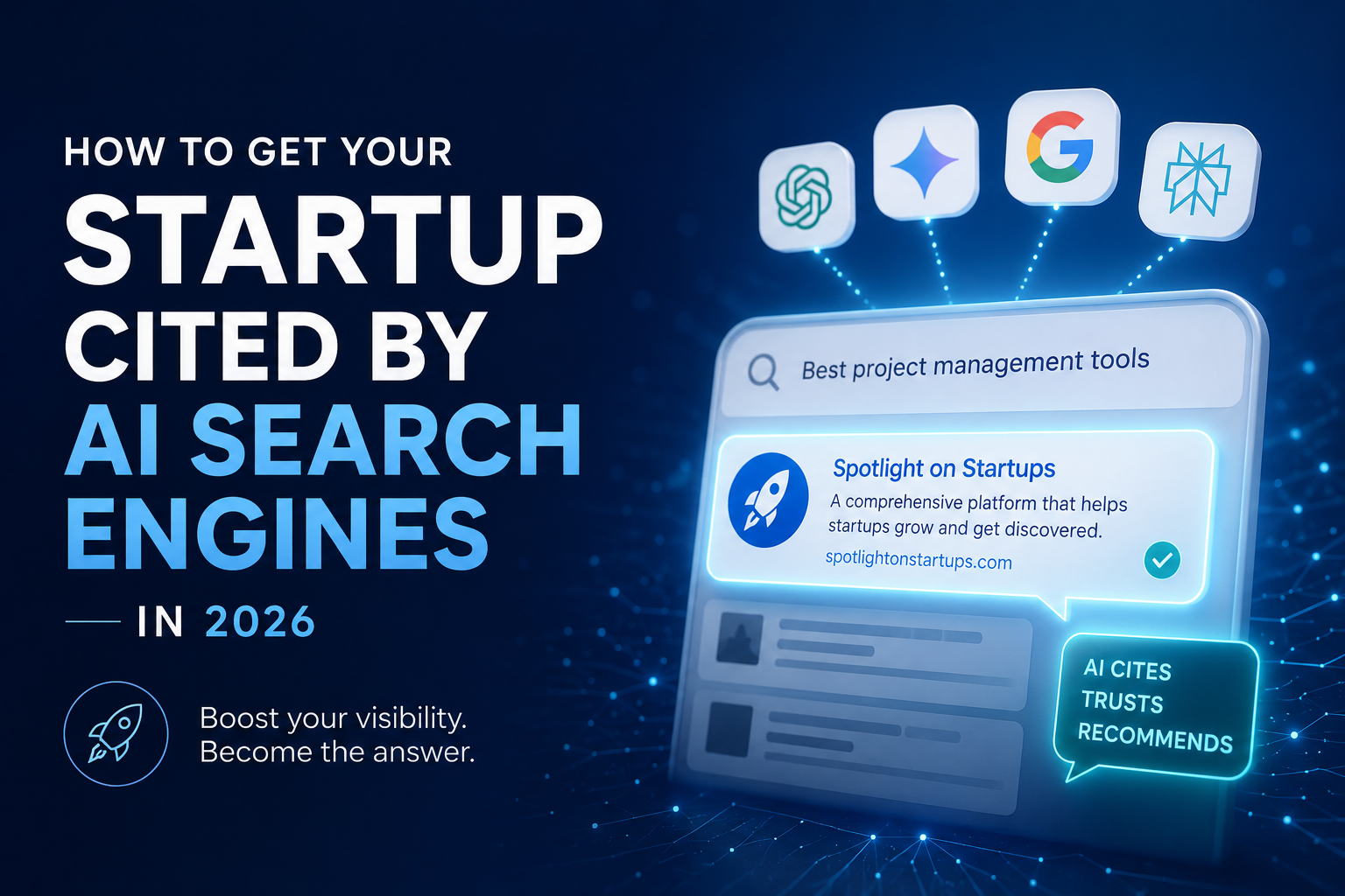 How to Get Your Startup Cited by AI Search Engines in 2026