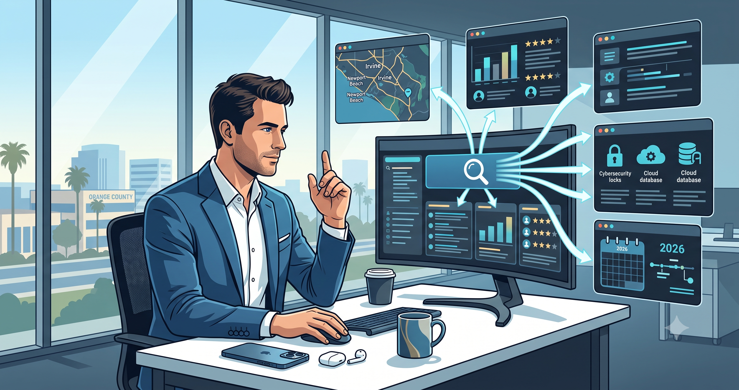 How Orange County B2B Founders Use AI Search to Vet Vendors Before They Ever Request a Quote